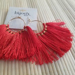 Bohemian statement tassel earings